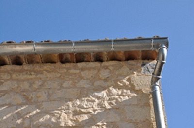 Gouttière zinc
